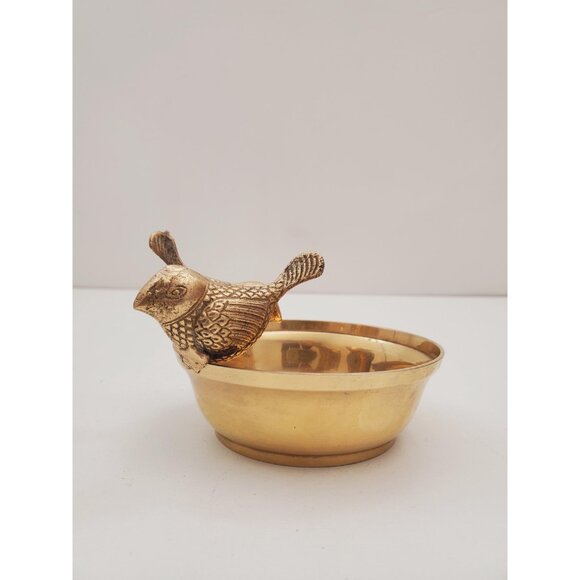 Vintage 1950s / BRASS SOAP DISH / Solid Brass Soap Holder Soap Dispenser Vintage - Picture 3 of 10